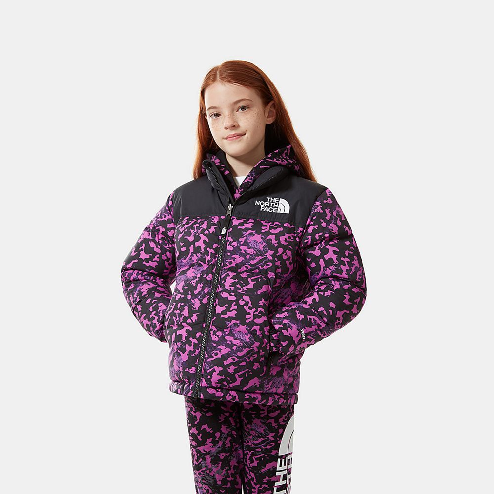 The North Face Jackets Youth Australia - The North Face 1996 Printed Retro Purple (XQH-623870)